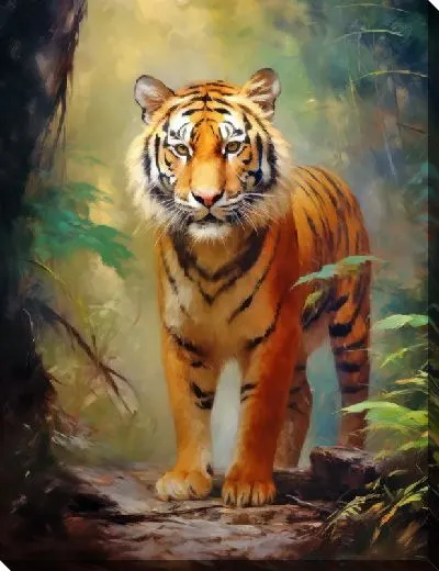 Картина маслом Тигр №25