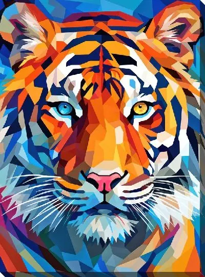 Картина маслом Тигр №32