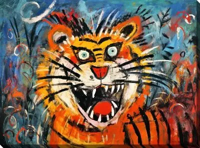 Картина маслом Тигр №33