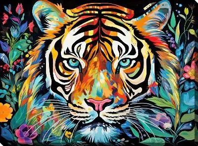 Картина маслом Арт тигр №35