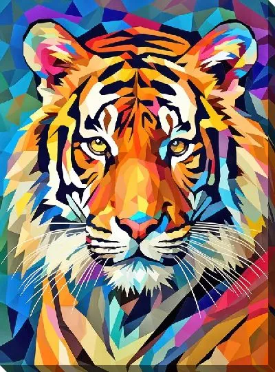Картина маслом Тигр №36