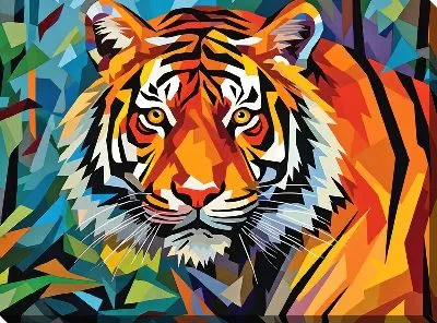 Картина маслом Тигр №39