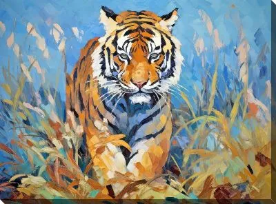 Картина маслом Тигр №411