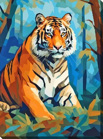 Картина маслом Тигр №44