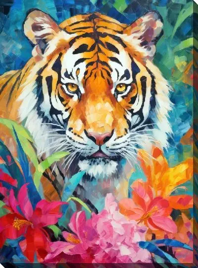 Картина маслом Тигр №47