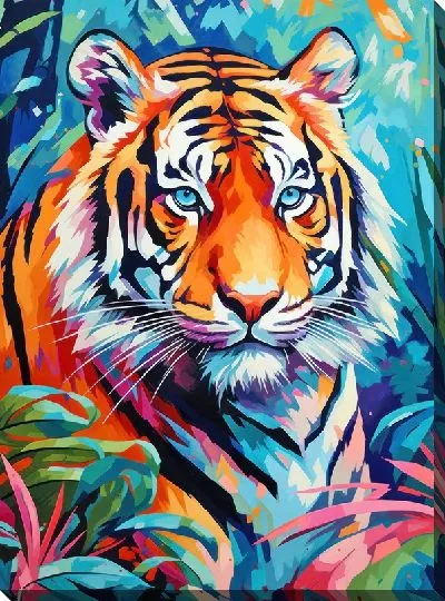 Картина маслом Тигр №54