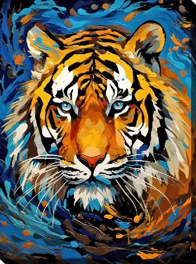 Картина маслом Тигр №56