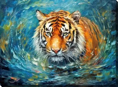 Картина маслом Тигр №57