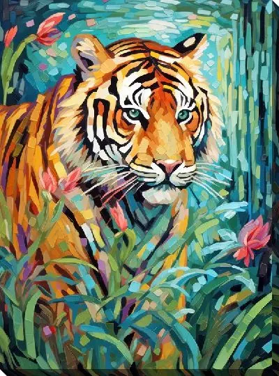 Картина маслом Тигр №58