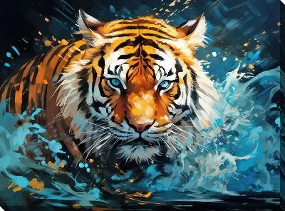 Картина маслом Тигр №68