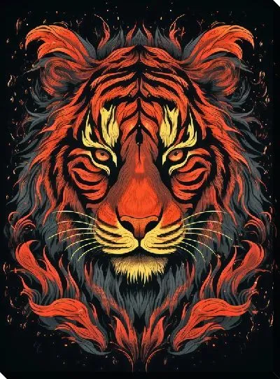 Картина маслом Тигр №69