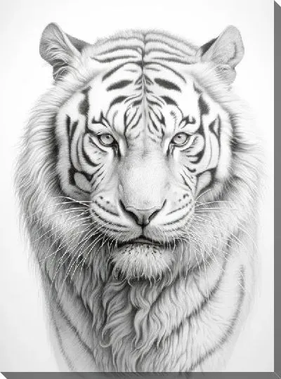 Постер Белый тигр №5