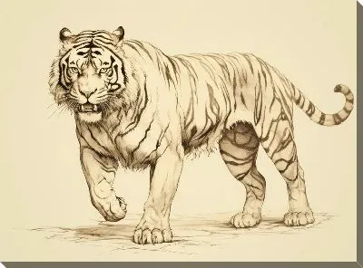 Картина маслом Тигр №72