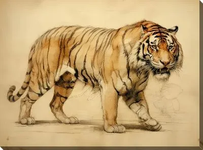 Картина маслом Тигр №73