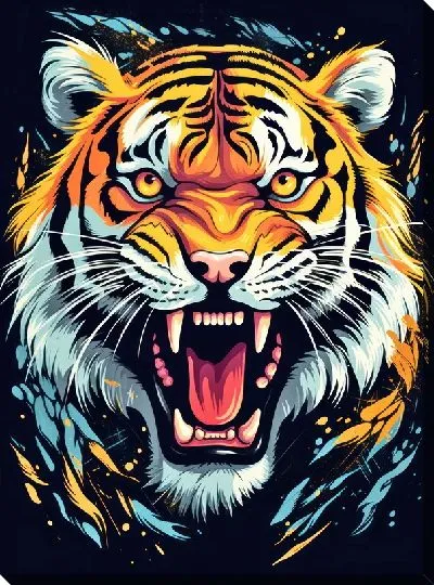Картина маслом Тигр №76