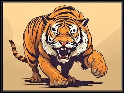 Картина Тигр №77