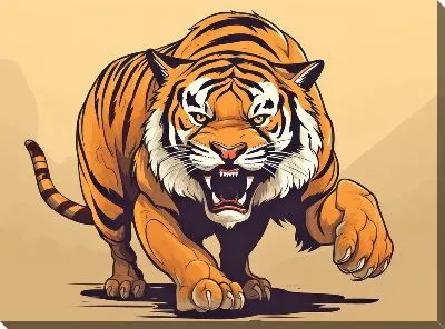 Картина маслом Тигр №77