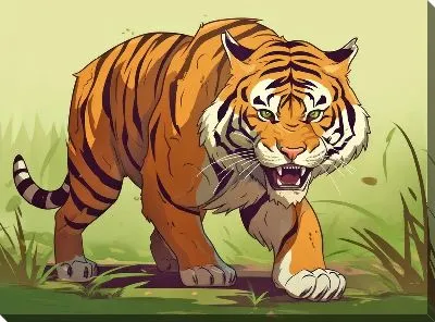 Картина маслом Тигр №79