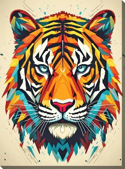 Картина маслом Тигр №80