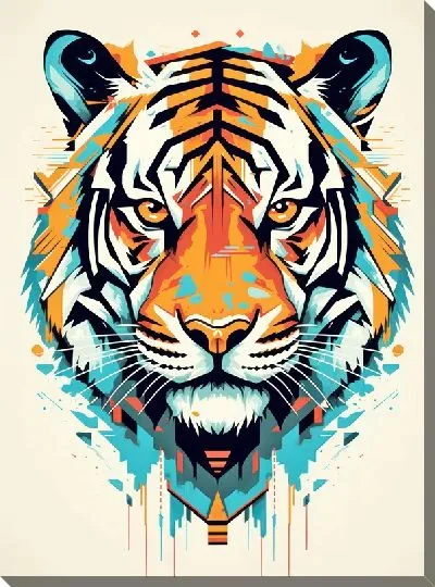Картина маслом Тигр №82