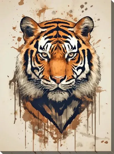 Картина маслом Тигр №84