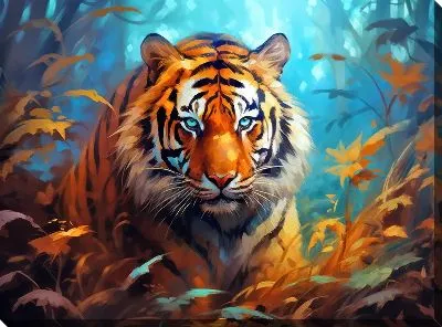 Картина маслом Тигр №87