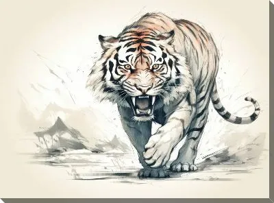 Картина маслом Тигр №88