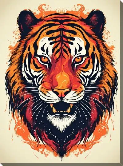 Картина маслом Тигр №91