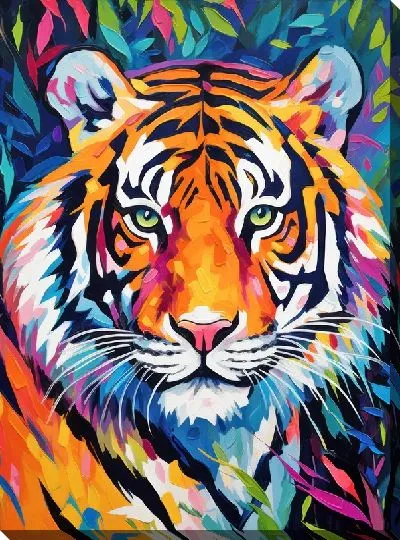 Картина маслом Тигр №98
