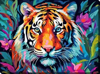 Картина маслом Тигр №99