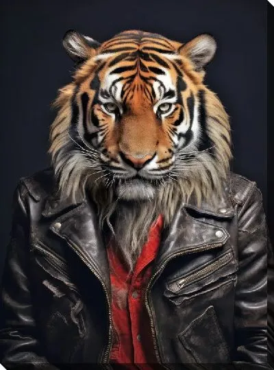 Постер Тигр в куртке