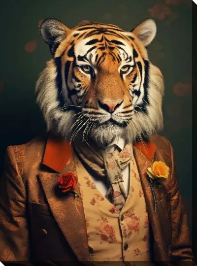 Картина маслом Тигр №103