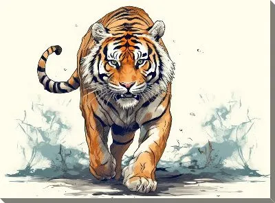 Картина маслом Тигр №105