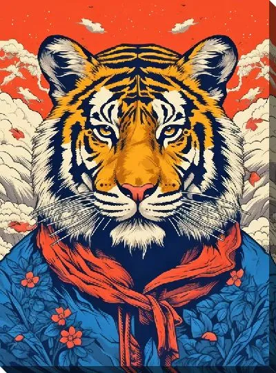 Картина маслом Тигр №107