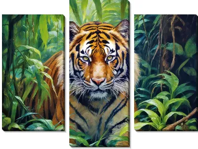 Модульная картина Тигр №109