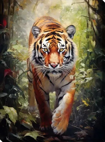 Картина маслом Тигр №110