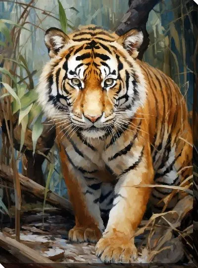 Картина маслом Тигр №111