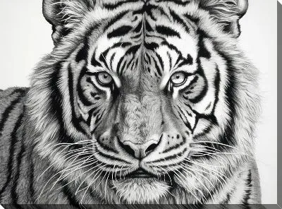 Картина маслом Тигр №119