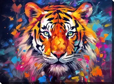 Картина маслом Тигр №120