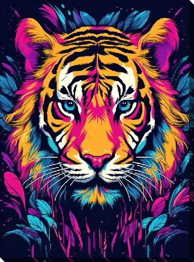Картина маслом Тигр №122
