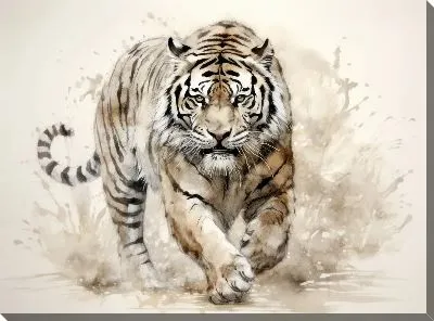 Картина маслом Тигр №124