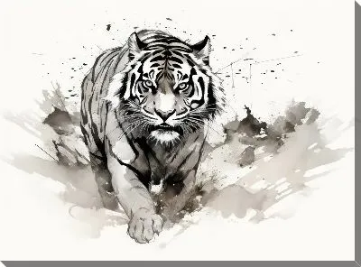 Картина маслом Тигр №127