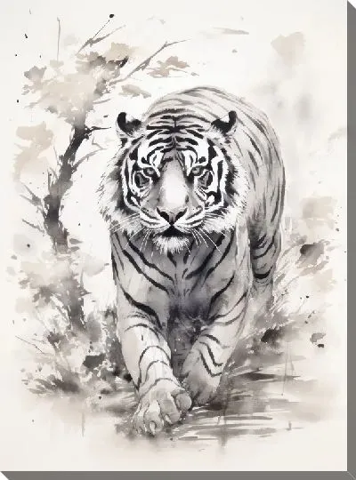 Картина маслом Тигр №128