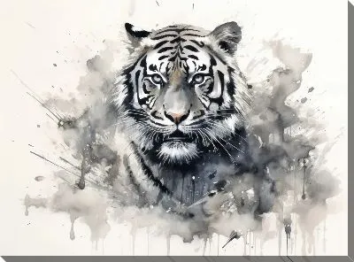 Картина маслом Тигр №132