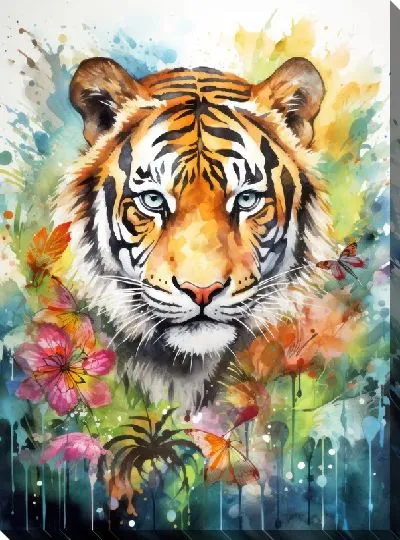 Картина маслом Тигр №134
