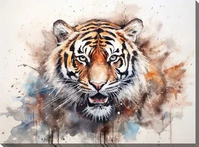 Картина маслом Тигр №136