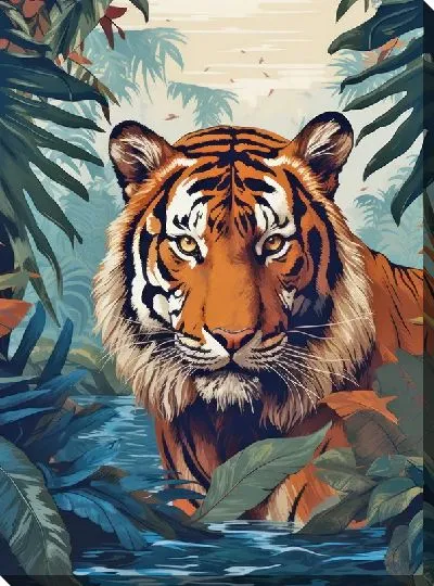 Картина маслом Тигр №139