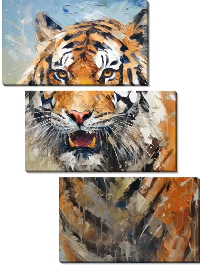 Модульная картина Тигр №140