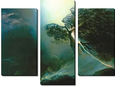 Картина Дуб, разбитый молнией