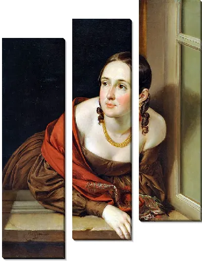 Картина Женщина в окне (Казначейша)